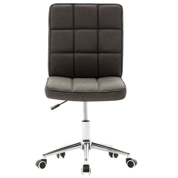 vidaXL Valgomojo kėdės, 2vnt., tamsiai pilkos, audinys