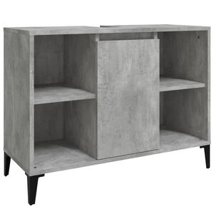 vidaXL Spintelė praustuvui, betono pilka, 80x33x60cm, apdirbta mediena