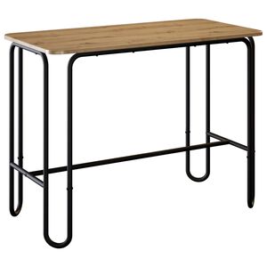 vidaXL Valgomojo stalas 100 x 50 x 75 cm Apdirbta mediena Stačiakampio