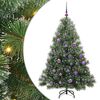 vidaXL Dirbtinė Kalėdų eglutė su 150 LED Žalia 150 cm PE ir PVC