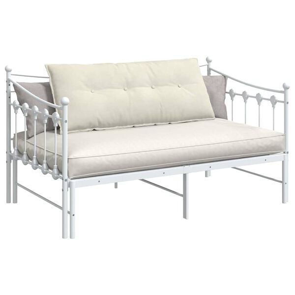 vidaXL Apsaugos Pagalvė Kreminė 120 x 50 cm Kordūrinis audinys