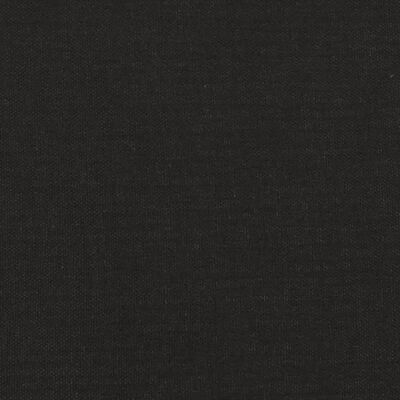 vidaXL Taburetė, juodos spalvos, mikropluošto audinys