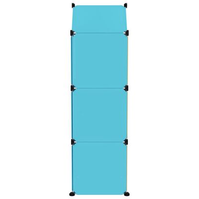 vidaXL Lentyna su 8 kubo formos skyriais vaikams, mėlynos spalvos, PP