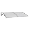 vidaXL Stogelis durims, pilkos spalvos, 150x100cm, polikarbonatas