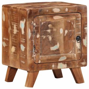 vidaXL Spintelė prie lovos 40x32x46 cm Regeneruota medžio masyvo