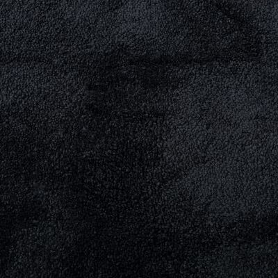 vidaXL Kilimas OVIEDO, juodos spalvos, 80x200cm, trumpi šereliai