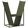 vidaXL Stovas malkoms, 69,5x35x81 cm, &scaron;altai valcuotas plienas