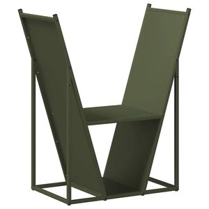 vidaXL Stovas malkoms, 69,5x35x81 cm, &scaron;altai valcuotas plienas