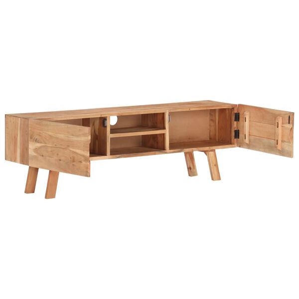 vidaXL Televizoriaus spintelė, 140x30x45cm, akacijos medienos masyvas