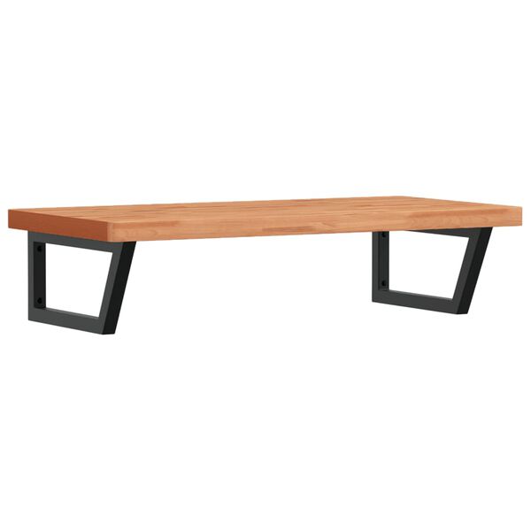 vidaXL Lentyna praustuvui, plienas ir bukmedžio medienos masyvas