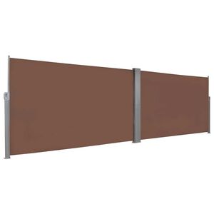 vidaXL I&scaron;traukiama &scaron;oninė pertvara, 160x600cm, ruda