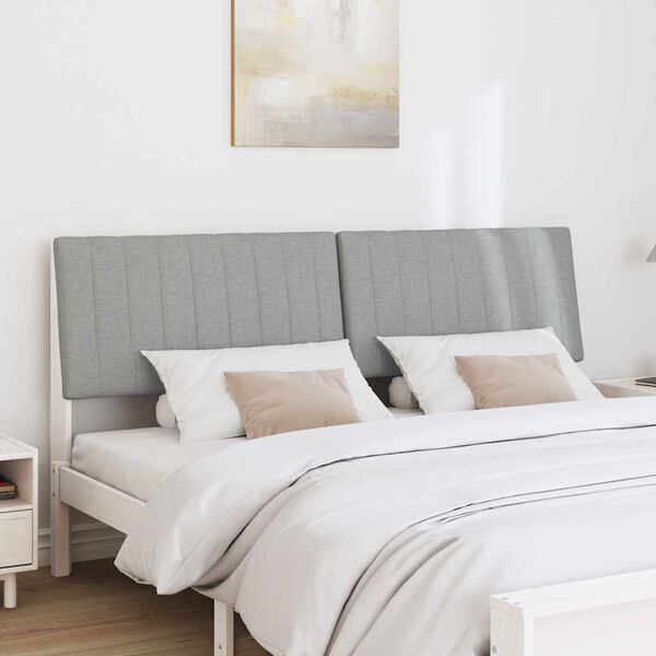 vidaXL Apmu&scaron;ta lovos galvūgalis &Scaron;viesiai pilka 180 cm