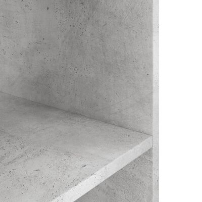 vidaXL Akvariumo stovas, betono pilkas, 60x30x60cm, apdirbta mediena