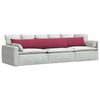 vidaXL Sofa Pagalvės 2 pcs Vyno raudona 200 x 40 cm Kordūrinis audinys