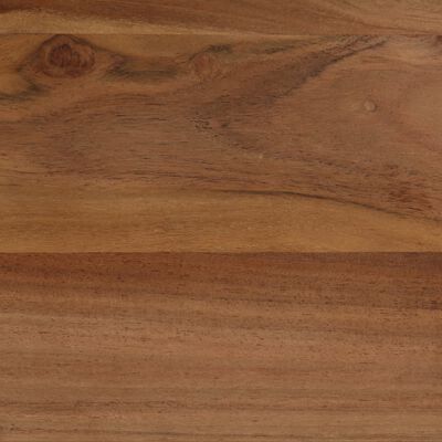 vidaXL Valgomojo stalas, akacijos med. masyvas ir plienas, 120x60x76cm
