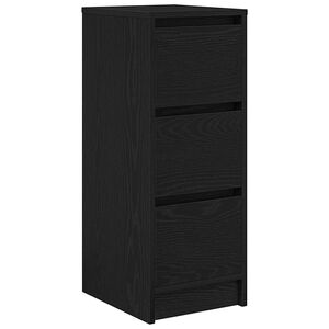 vidaXL indauja juodas ąžuolas 29,5x34x76 cm inžinerinė mediena