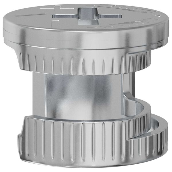 vidaXL Cam užrakto veržlės 12 pcs Sidabro 12 x 10 mm Metalas