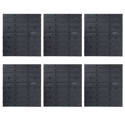 vidaXL Sandėliavimo dėžių rinkinys, 96 dalių, mėlynas ir juodas