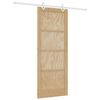 vidaXL Slankios durys Natūrali ir Balta 83 x 211 cm