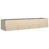 vidaXL Lovelis Ivory 385 x 100 x 75 cm Galvanizuotas plienas
