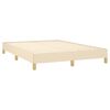 vidaXL Lovos rėmas be čiužinio, kreminės spalvos, 140x190cm, audinys