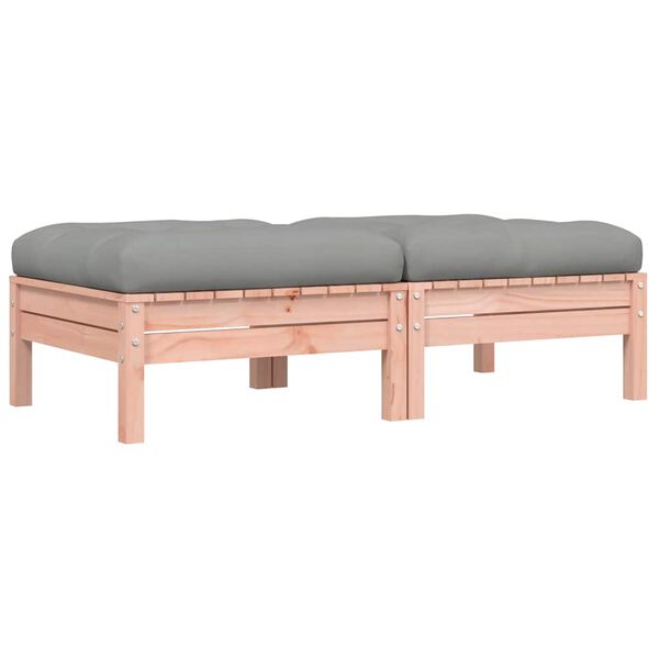 vidaXL Sodo pakojos su pagalvėlėmis, 2vnt., douglas eglės masyvas