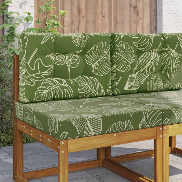 vidaXL Lauko sofa pagalvėlė 2 pcs Lapų dizainas Poliesteris