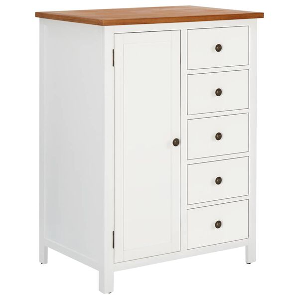 vidaXL Drabužių spinta, 76x52x105cm, ąžuolo medienos masyvas