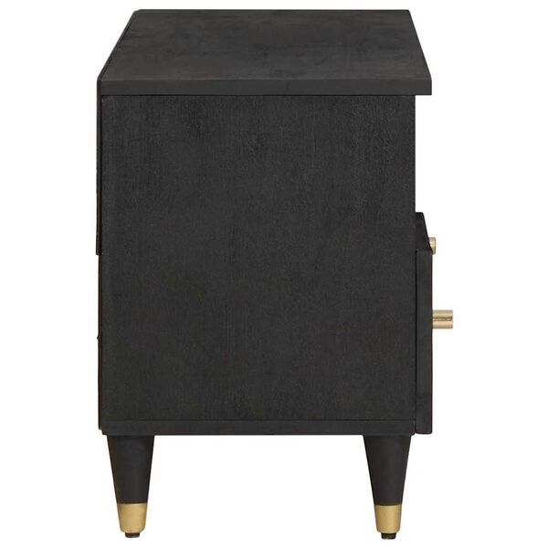 vidaXL Televizoriaus spintelė su stalčių Juoda 100 x 33 x 46 cm