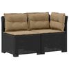 vidaXL 2-Vietis Sodo Sofas su Pagalvėlėmis, Atrodo kaip Ratano PP