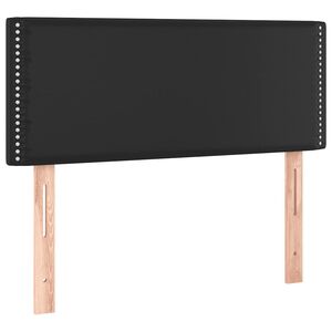 vidaXL Galvūgalis, juodos spalvos, 100x5x78/88 cm, dirbtinė oda