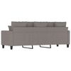 vidaXL Trivietė sofa, taupe spalvos, 180cm, audinys