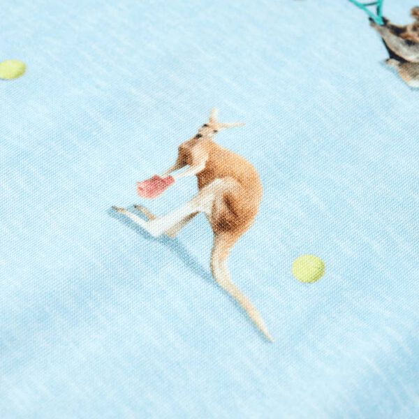 Vaikiški marškinėliai, šviesios mėlynos spalvos mišinys, 116 dydžio