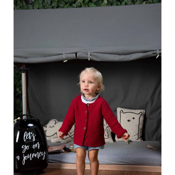 CHILDHOME Namelio lovai rėmo užvalkalas, antracito spalvos, 150x80x140cm