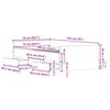 vidaXL Lovos rėmas Senovinis medis 193 x 78 x 50 cm Apdirbta mediena