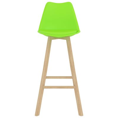 vidaXL Baro baldų komplektas, 7 dalių, žalias (287250+3x289173)