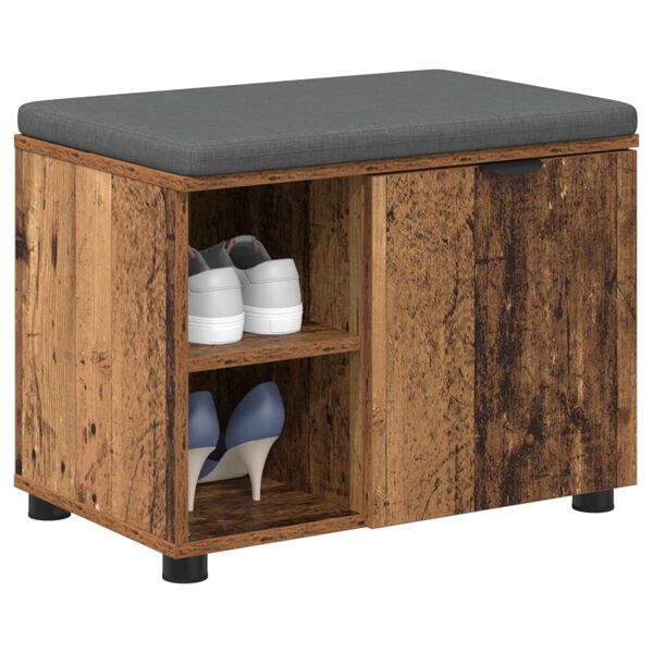 vidaXL Koridoriaus suolas su pagalve Senas medis 60 x 38 x 46 cm