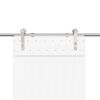 vidaXL Stumdomų durų įrangos rinkinys, sidabr., 183cm, nerūd. plien.