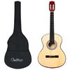 vidaXL Klasikinė gitara su dėklu pradedantiesiems, 3/4 36"