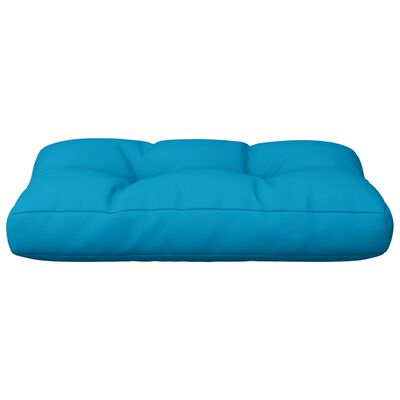 vidaXL Paletės pagalvėlė, mėlynos spalvos, 60x40x12cm, audinys