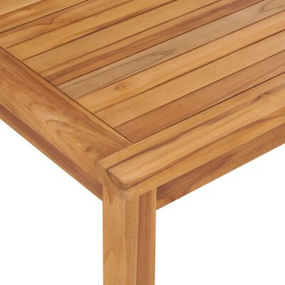 vidaXL Sodo valgomojo stalas, 120x70x77cm, tikmedžio medienos masyvas