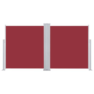 vidaXL Ištraukiama šoninė pertvara, raudonos spalvos, 160x600cm