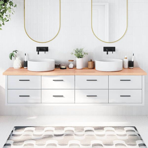 vidaXL Vonios stalvir&scaron;is, &scaron;viesiai rudas, 220x60x(2-4)cm, mediena