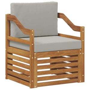 vidaXL Lauko sofos komplektas su pagalve Natūrali 67 x 63 x 73 cm