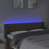 vidaXL Galvūgalis su LED, taupe spalvos, 147x16x78/88cm, audinys