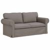 vidaXL Sofa 2 pcs Taupe 175 x 82 x 80 cm audinys