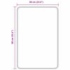 vidaXL Neslystantis vonios kilimėlis Pilka 60 x 90 cm PP