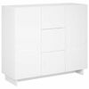 vidaXL Kabalas Balta 85,5 x 31 x 75 cm Apdirbta mediena