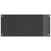 vidaXL Virtuvės užpakalinė plokštė Tamsiai pilka 90 x 40 x 0,6 cm