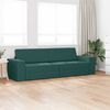 vidaXL Sofa lova 200cm Tamsiai žalia audinys